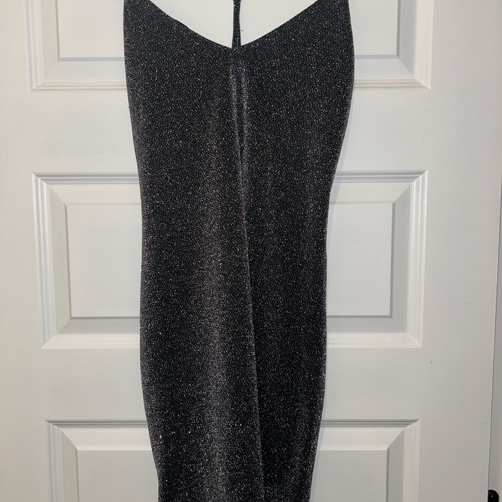 Elegant Black Glitter Dress